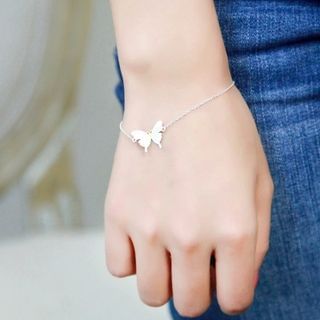 LoveGem Sterling Silver Butterfly Bracelet