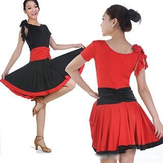 Monier Color-Block Dance Dress