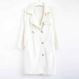 Domoko Double-Breasted Trench Coat