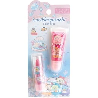 San-X - Sumikko Gurashi Lip Stick & Lip Gloss Set 01 2 Pcs
