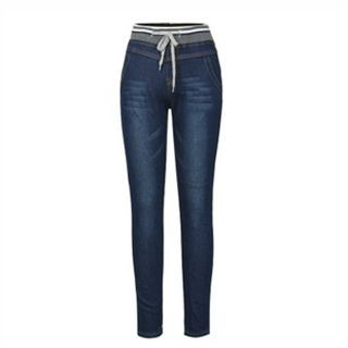 Flore High-Waist Fleece-Lined Skinny Jeans
