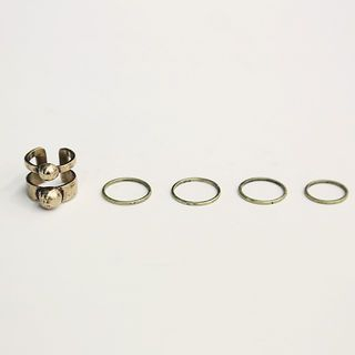 NANING9 Set Of 5: Metal Rings