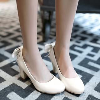 Pangmama Bow-Accent Pumps