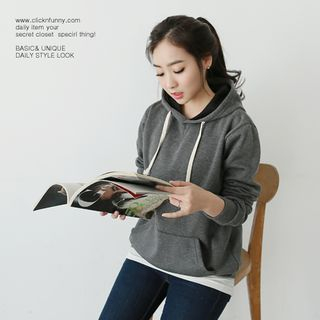 CLICK Fleece-Lined Hooded Pullover