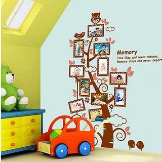 LESIGN Tree Photo Frame Wall Sticker Brown - One Size