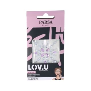 Parsa Beauty - Lov.u Face Gems Clear & Lilac