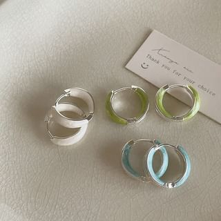 Glazed Hoop Earring