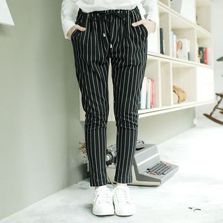 Tokyo Fashion Drawstring Striped Harem Pants