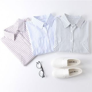 X:Y Striped Long Shirt