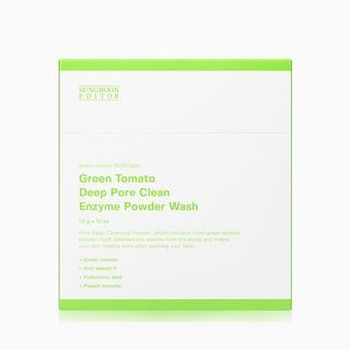 SUNGBOON EDITOR - Green Tomato Deep Pore Clean Enzyme Powder Wash Travel Set 1.5g x 10 pcs