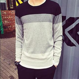 LC Homme Stripe Knit Top