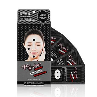 HOLIKA HOLIKA - Pig-Clear Strong Black Head Spot Pore Stripe 6pcs 6 pcs
