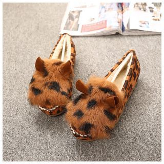 Lela Shoes Ear Fleece Loafers