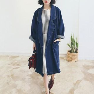 Fashion Street Long Denim Jacket