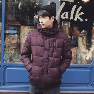 MITOSHOP Hooded Zip-Up Puffer Jacket