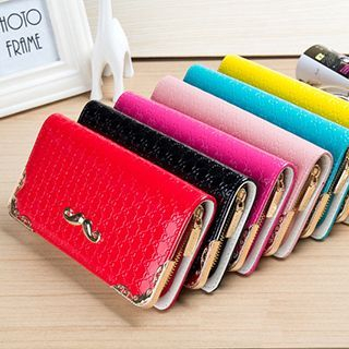 Pennyshine Metal-Accent Long Wallet