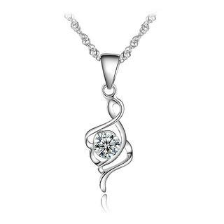 BELEC 925 sterling silver musical note pendant with necklace