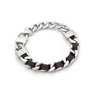 Kenny & co. Brown Leather Screw Bracelet (S) Brown - S