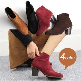 Reneve Chunky-Heel Ankle Boots