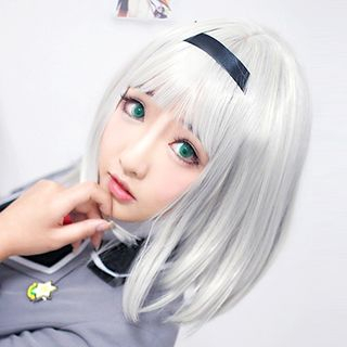Ghost Cos Wigs Shimoneta: A Boring World Where the Concept of Dirty Jokes Does Not Exist Anna Nishikinomiya Cosplay Wig