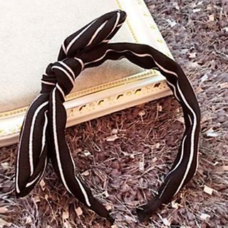 Azalea Stripe Bow Hair Band