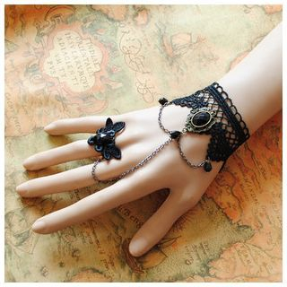 Amina Vintage Lace Ring Bangle