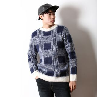 MODSLOOK Check Wool Blend Sweater
