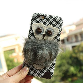 Casei Colour Furry Owl Applique Mobile Case - iPhone 6s / 6s Plus