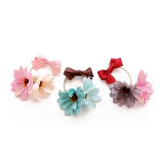 EMMA Floral Ribbon Hair Tie