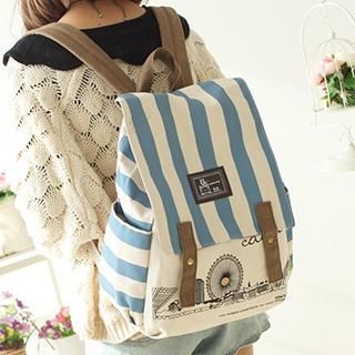 Canvas Love Canvas Double Buckled Backpack