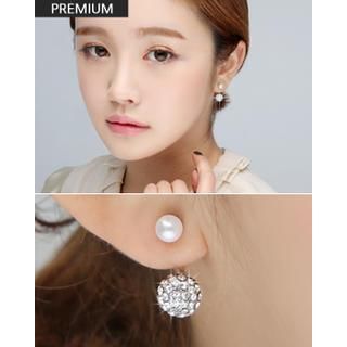 Miss21 Korea Twin-Ball Earrings