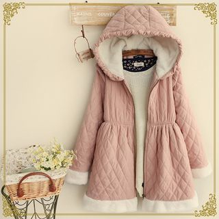 Fairyland Hooded Quilted Long Jacket
