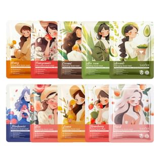 Sadoer - Fruit Extract Series Nourishing Mask - 10 Types Aloe Vera - 25G