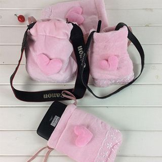 Plush Cam Heart Camera / Tablet Pouch