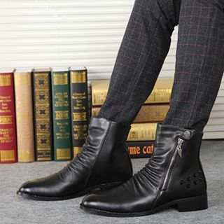 Shoelock Studded Short Boots