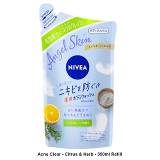 Nivea Japan - Angel Skin Body Wash Acne Clear - Citrus & Herb - 350Ml Refill