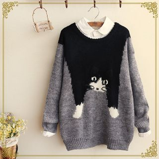Fairyland Cat Knit Top
