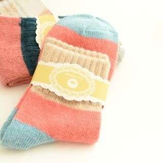 VANDO Wool Blend Patterned Socks