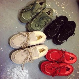 SouthBay Shoes Fringed Moccasins