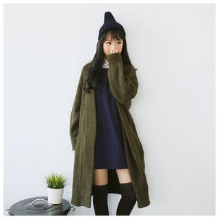 Sens Collection Open Front Knit Long Jacket