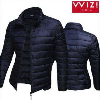 WIZIKOREA Funnel-Neck Puffer Jacket