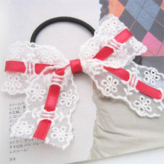 Fit-to-Kill Ribbon Lace Hair B& - Red