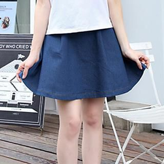 bisubisu Denim A-Line Skirt