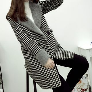 Coolvibe Notched-Lapel Paneled Buttoned Coat