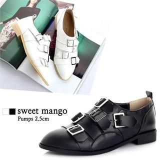 SWEET MANGO Buckled Loafers