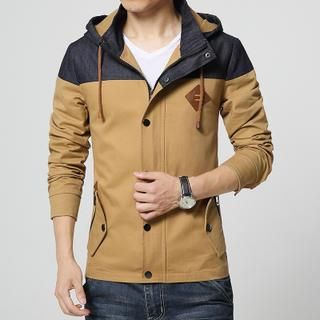 Bay Go Mall Two-Tone Hooded Jacket
