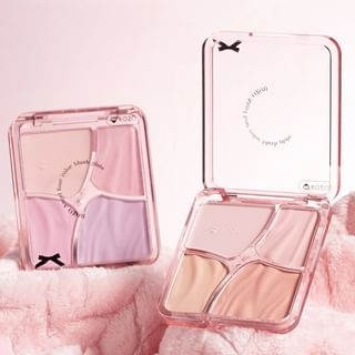 Rozo - Angel Quad Blush Palette - 2 Types Peach Apricot - 7.6G