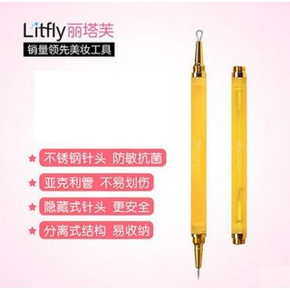 Litfly Double Ended Blackhead Remover (Gold) 1 pc
