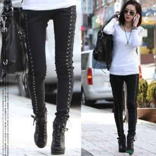 Lace-Up Slim-Fit Pants