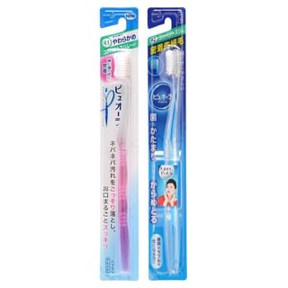 Kao - PureOra Compact Slim Head Toothbrush 1 pc - Random Color - Soft